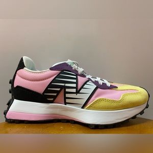 NEW BALANCE WMNS 327 COLLECTIVE FOOTLOCKER PINK YELLOW WS327PK1 SIZE 6.5 NEW